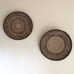 Hanging Woven Baskets Wall Decor